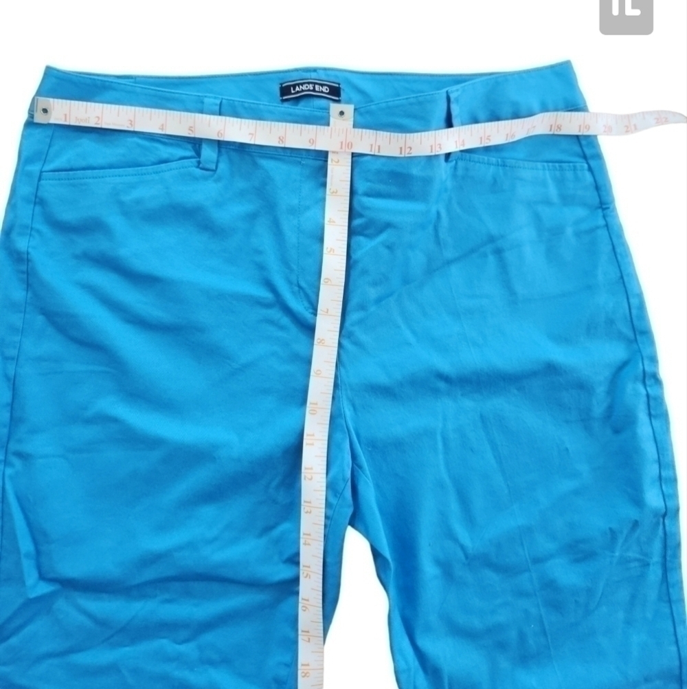 Lands End Mid Rise Slim Leg Chinos 16 - Picture 4 of 6